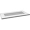 Ekena Millwork Vertical Surface Mount PVC Gable Vent: Non-Functional, w/ 3-1/2"W x 1"P Standard Frame, 28"W x 14"H GVPVE28X1401SN - alternate 5
